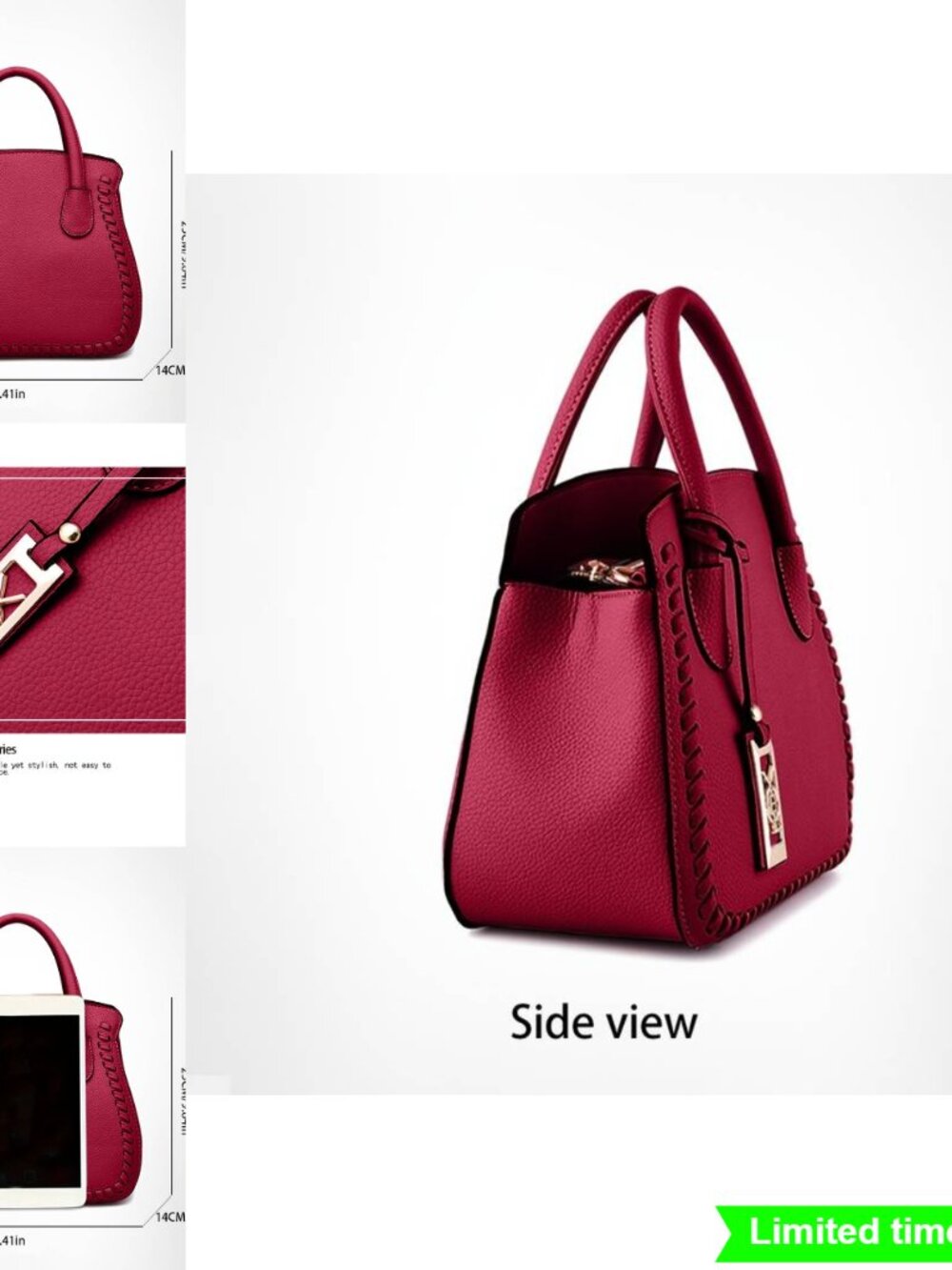 Twist Pattern Handbag - Versatile Casual Womens Bag